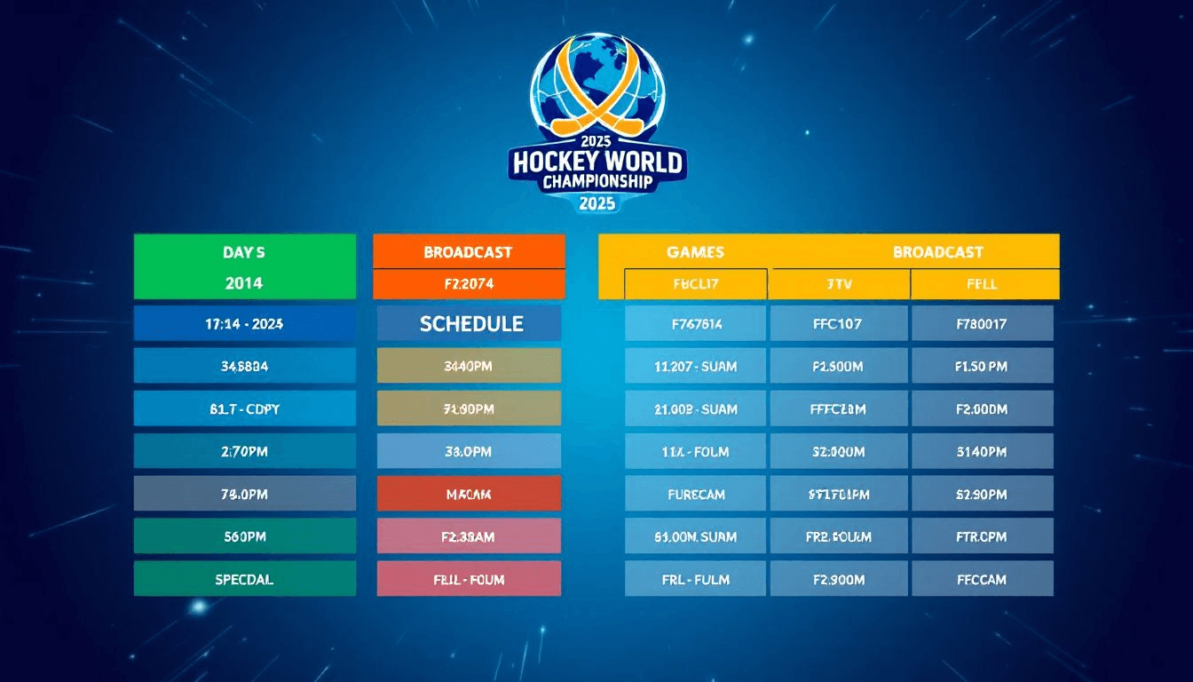 TV-tider för Hockey VM 2025, med fokus på sändningar.