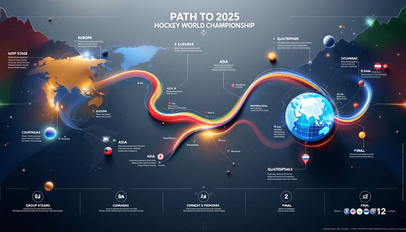 Vägen till Hockey VM 2025, inklusive kvalificeringsprocessen.