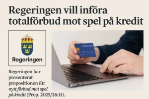 Regeringen vill införa totalförbud mot spel på kredit