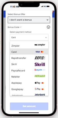 30bet deposit methods