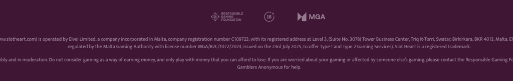 Slot Heart Casino säkerhet
